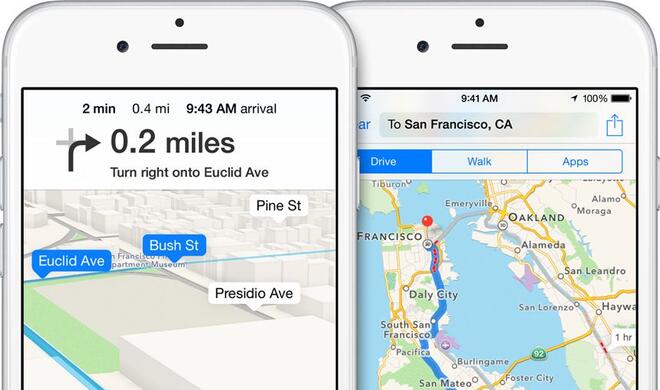 Apples Karten-App auf dem iPhone