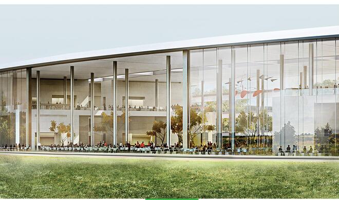 Sein neues Hauptquartier „Apple Campus 2“ will der iPhone-Hersteller mit wiederaufbereitetem Wasser versorgen.