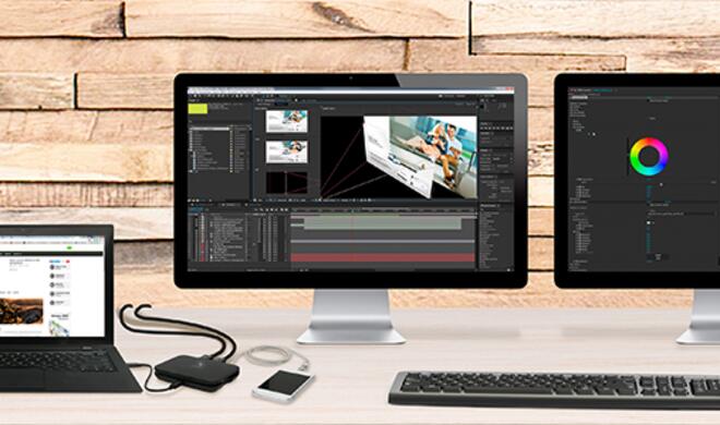 IOGear Dual DisplayPort Monitor Portable Dock