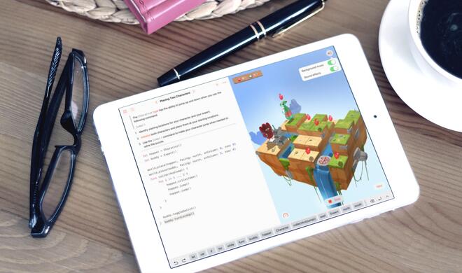 Swift Playgrounds läuft auf dem iPad