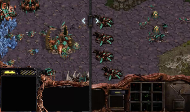 Original (links) vs. Remastered (rechts): StarCraft erstrahlt im neuen Glanz