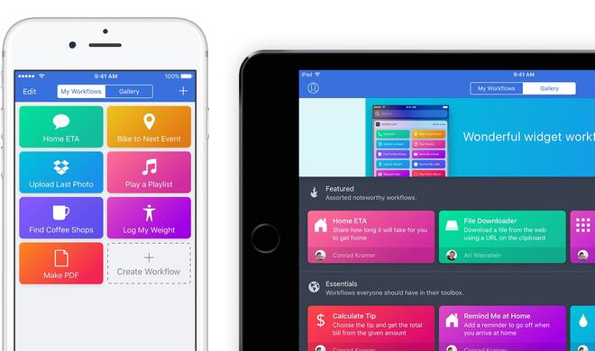 Apple hat kürzlich die Entwickler der Workflow-App gekauft
