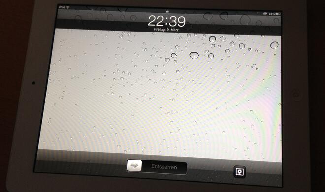 Lockscreen auf dem iPad mit iOS 6