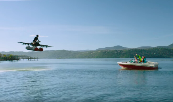 &quot;Kitty Hawk&quot; ist für das Fliegen über Wasser gedacht