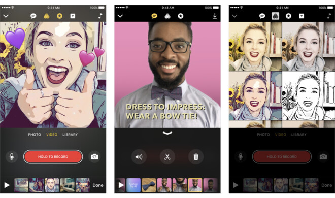 Clips ist eine witzige Art, um Videoclips für soziale Netzwerke zu erstellen