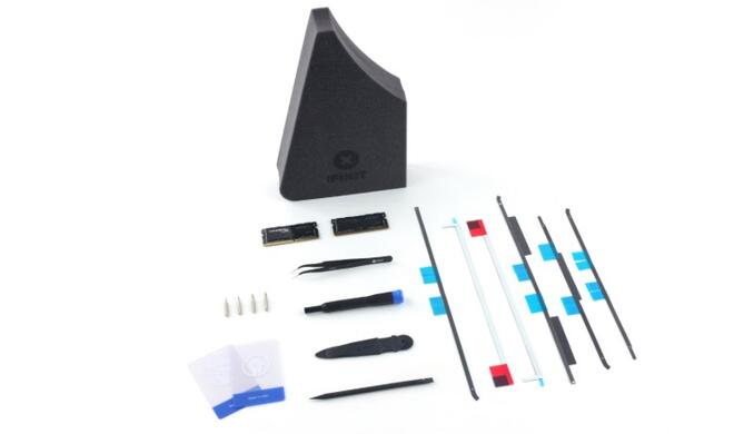 Aufrüst-Set für den iMac mit Werkzeug