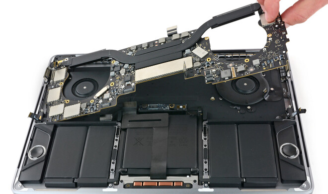 Das offene MacBook Pro