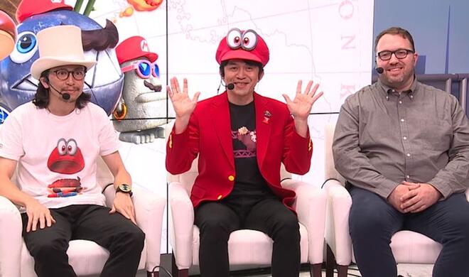 Entwickler Koizumi wurde mit einem „Donkey Kong&quot;-Retroshirt gesichtet und verteilte Pins mit ähnlichen Motiven