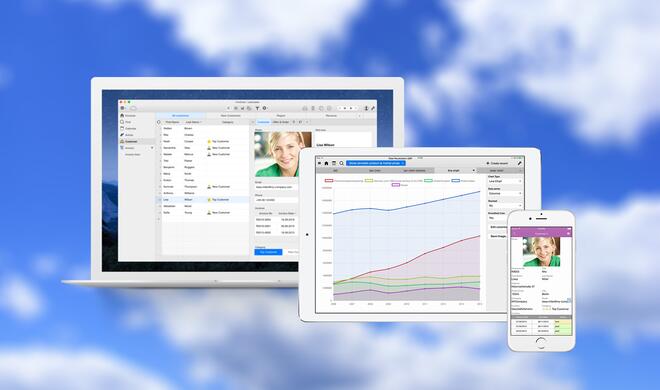 Ninox ist auf dem Mac, iPad und iPhone verfügbar