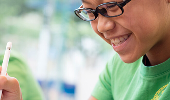 Kinder in Apples Sommer Camp lernen den kreativen Umgang mit der Elektronik aus Cupertino