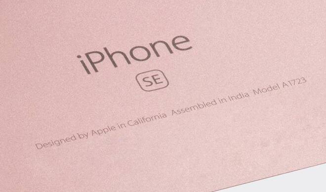 iPhone SE in Roségold aus indischer Fertigung
