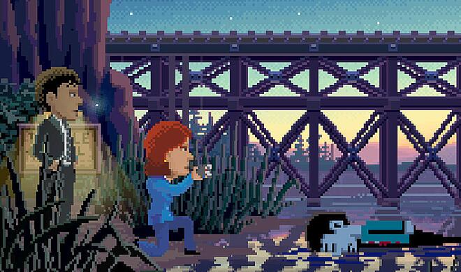 Thimbleweed Park kommt mit dem Interface klassischer Point-and-Click-Adventure