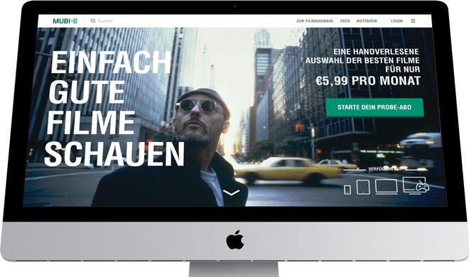 Die Arthaus-Plattform Mubi setzt auf eine starke Kuratierung des Angebots.