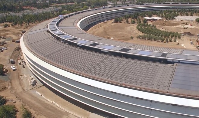 So sieht Apples neues Hauptquartier von oben aus.