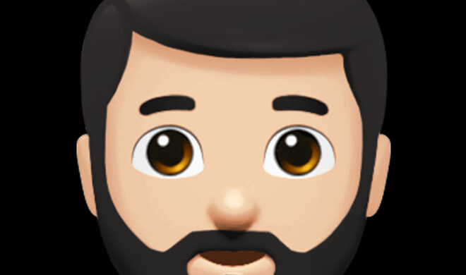 Emoji zeigt bärtigen Mann