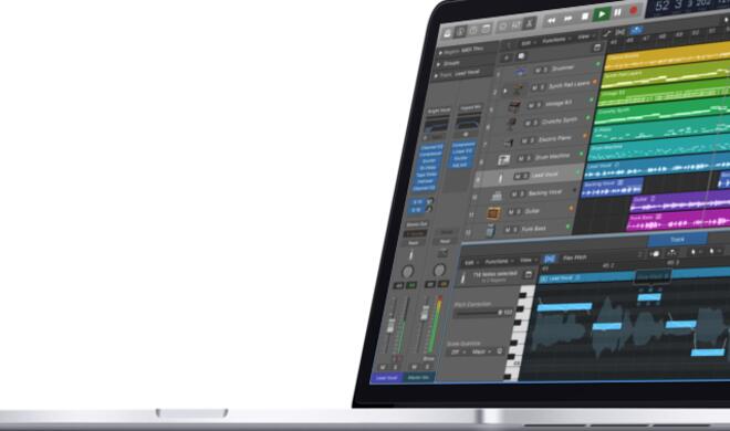Logic Pro X auf dem MacBook Pro