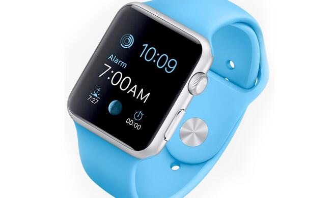 Die Apple Watch Sport in Silver