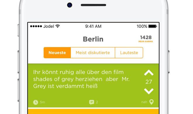 Jodel auf dem iPhone