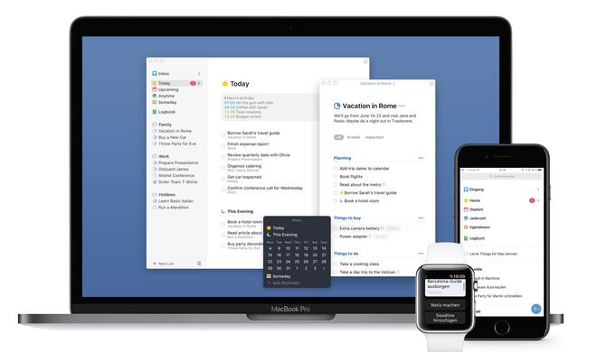 Zur iPhone-Version von Things 3 gehört natürlich auch die überarbeitete App für die Apple Watch.
