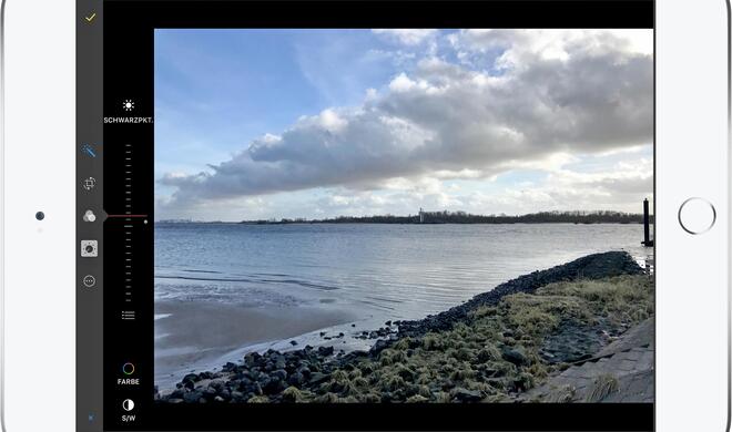 Das iPad bietet natürlich mit seinem größeren Display etwas bessere Möglichkeiten zur Bildkontrolle, denn die Bedienelemente nehmen weniger Platz weg.
