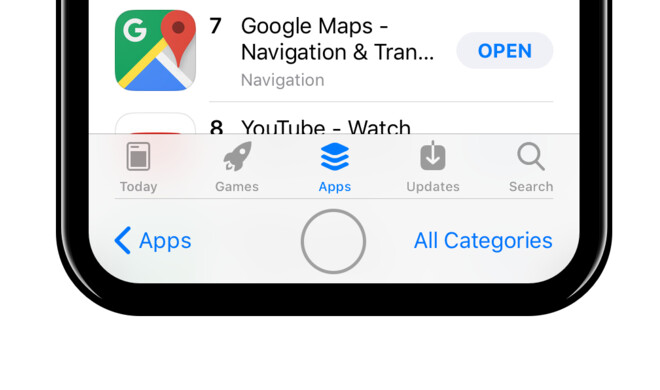 So könnte ein virtueller HomeButton beim neuen iPhone 8 aussehen.