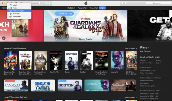 Apple setzt den Fokus von iTunes wieder auf Medieninhalte