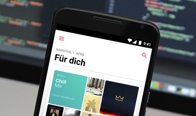 Apple Music auf einem Android-Smartphone