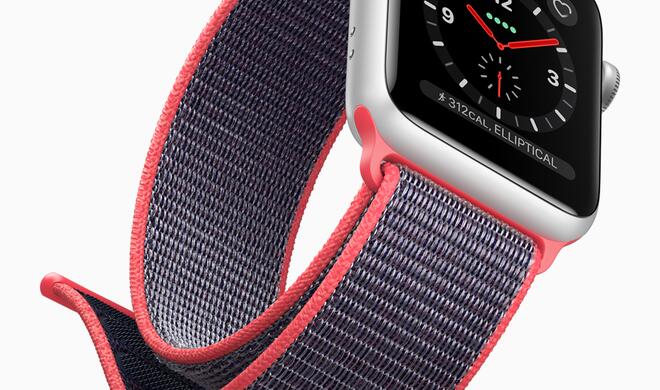 Mit der Einführung der Series 3 gibt es nun auch neue Nylon-Armbänder mit Klettverschluss