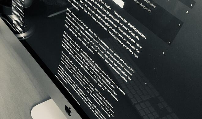 Ulysses auf dem iMac