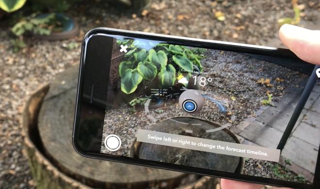 AR eignet sich scheinbar auch für Wetter-Apps