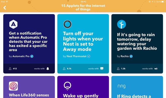 Nur über die Website von IFTTT kann man wirklich alle Optionen nutzen. Dazu gehört beispielsweise das Aktivieren der „Two-Step-Verification“ für mehr Sicherheit beim Anmelden.