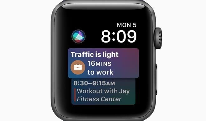 Watch Series 3 mit Siri-Zifferblatt