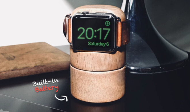 Das Dock ist aus Holz gefertigt