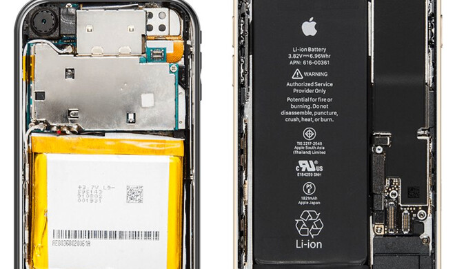 1. iPhone links und Iphone 8 rechts