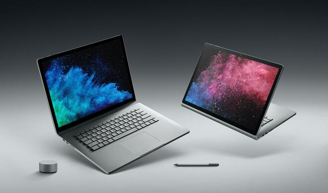 Das Surface Book 2 lässt sich als klassischer Laptop und als Tablet benutzen