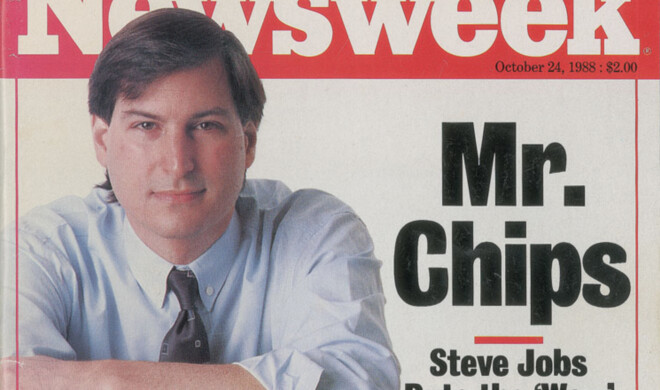 Die Newsweek vom Oktober 1988 mit Steve Jobs auf dem Cover