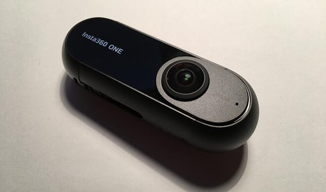 Die Insta360 One lässt sich auch ohne Smartphone betreiben