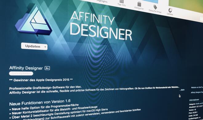 Affinity Designer jetzt mit „Metal 2“-Support