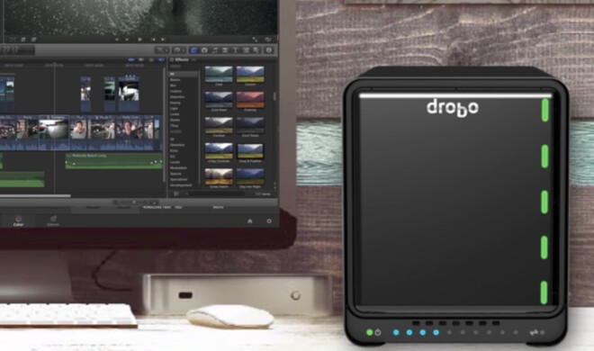 Drobo 5D3 ist dank hoher Geschwindigkeit und einem hohen Maß an Datensicherheit die ideale Speichererweiterung für den Schreibtisch. Wer komplett auf Nummer sicher gehen möchte, ist mit der Garantieverlängerung „DroboCare“ gut beraten.