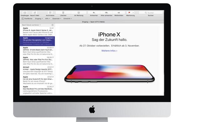 Mail in macOS High Sierra