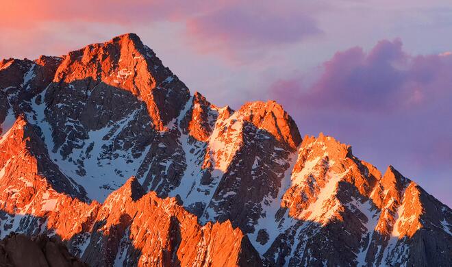 Desktop-Hintergrund von macOS Sierra