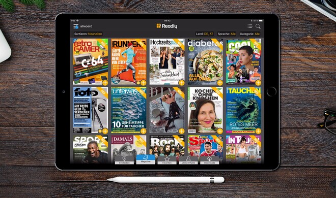 Das große Angebot lässt sich durch die Suchfunktion filtern