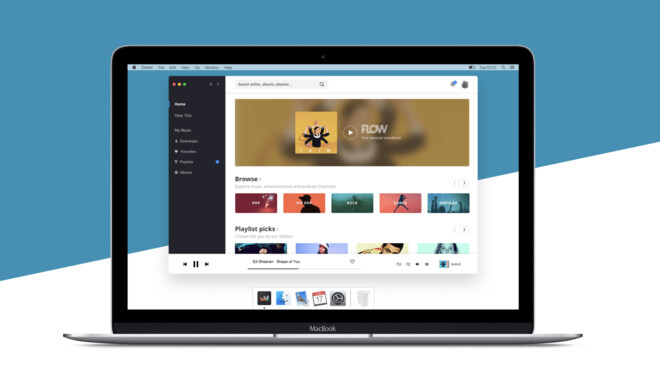 Deezer auf dem MacBook