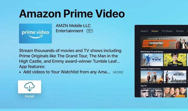 Endlich hat es Amazon Prime Video auch auf tvOS geschafft