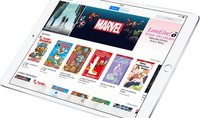 Im iBooks Store von Apples gibt es eine große Auswahl an Comics und Graphic Novels
