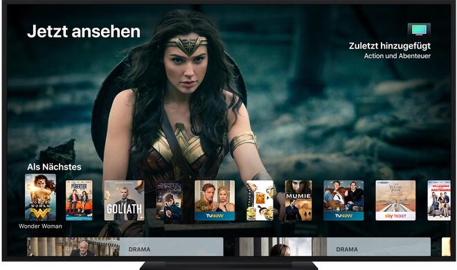 Aktivieren Sie in den Einstellungen AirPlay, können Sie das Apple TV auch als Zusatzdisplay am Mac nutzen …