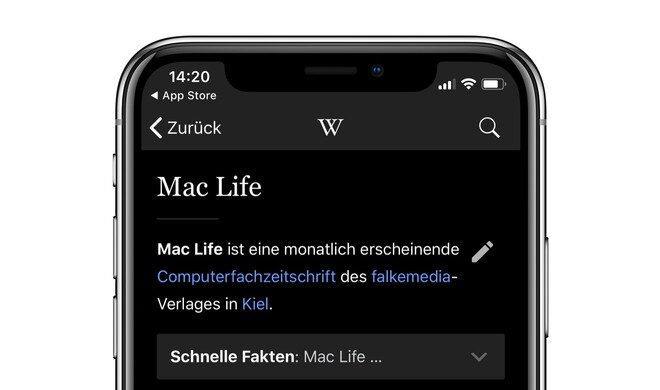 Wikipediartikel lassen sich nun auch im schwarzen Modus lesen