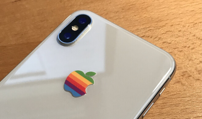 Für neue Geräte wird Apple das bunte Logo wohl nicht mehr einsetzen