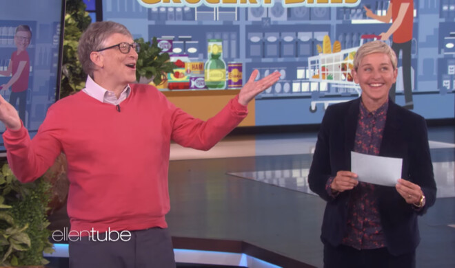 In der „The Ellen Show“ durfte Bill Gates aktuelle Preise raten