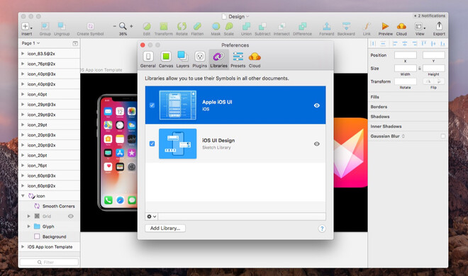 Screenshot aus Sketch